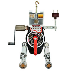 Robot from metal parts