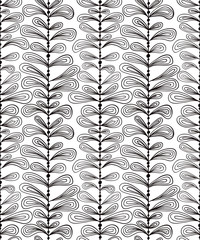 Hand drawn vertical lines seamless pattern, vector background.