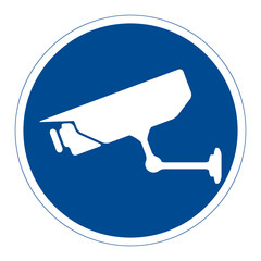 CCTV surveillance, sign, vector