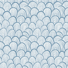 Funky retro style seamless pattern, single color vector