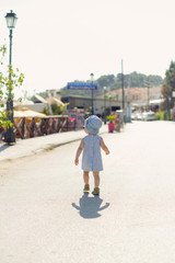 Walking Girl in Street