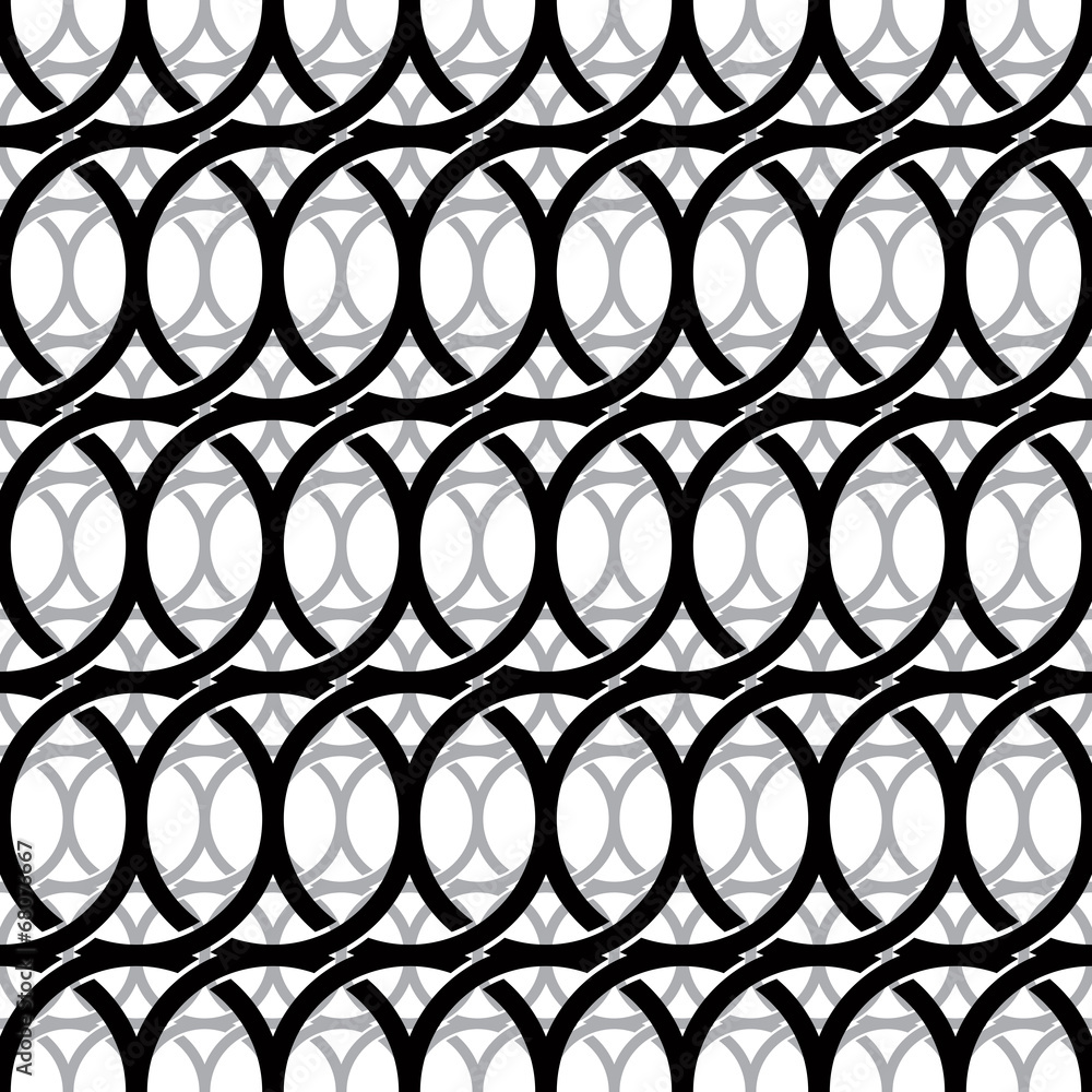 Poster monochrome vintage style netting seamless pattern.