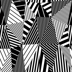 Geometric stripy seamless pattern.