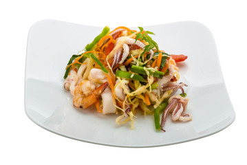 Asian seafood salad