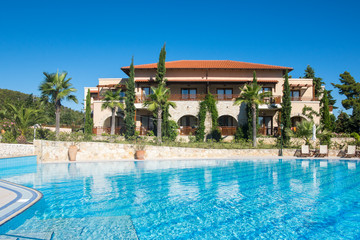 Building of the luxury hotel