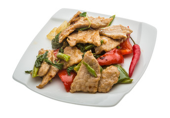 Pork with vegetables