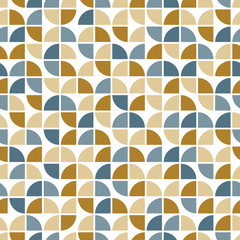 Old style tiles seamless background, vector pattern.