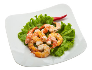 Unshelled king prawn