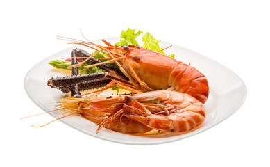 Giant Freshwater Prawn and king prawns