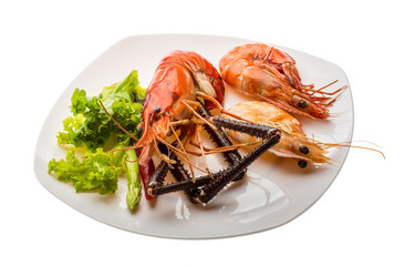 Giant Freshwater Prawn and king prawns