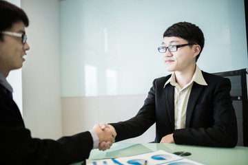 businessmen shaking hands