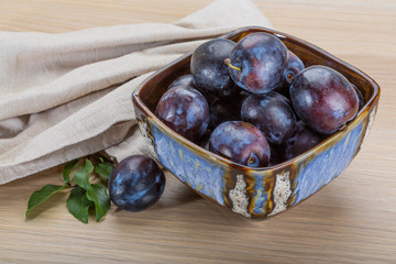 Ripe fresh plum