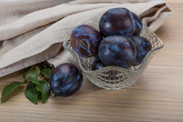 Ripe fresh plum