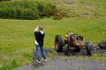 vieux tracteur