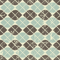 Retro seamless pattern with seamless messy texture.