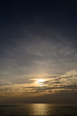 Fototapeta na wymiar Sunset on the Andaman Sea, Cape Promthep