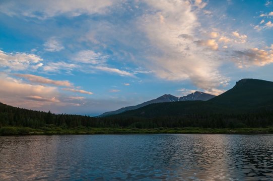 Lilly lake Colorado Sunset 4k time-lapse 