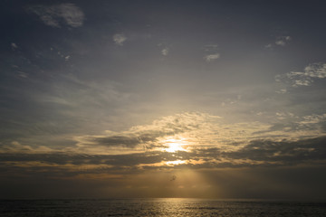 Obraz premium Sunset on the Andaman Sea, Cape Promthep