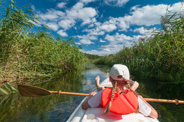 Kayaking on the river Rospuda