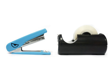 An angry stapler and sticky tape