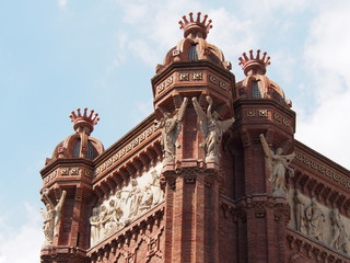 Détail de l'Arc de Triomphe de Barcelone