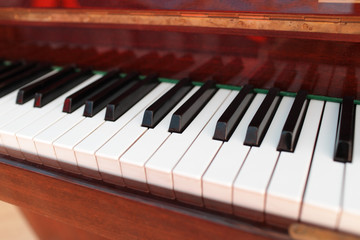 Fototapeta na wymiar Grand piano keyboard