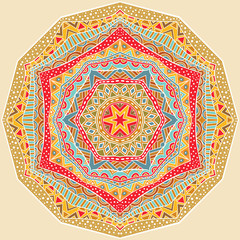 Ethnic Geometric Bright Pattern