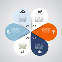 Modern vector info graphic for business project