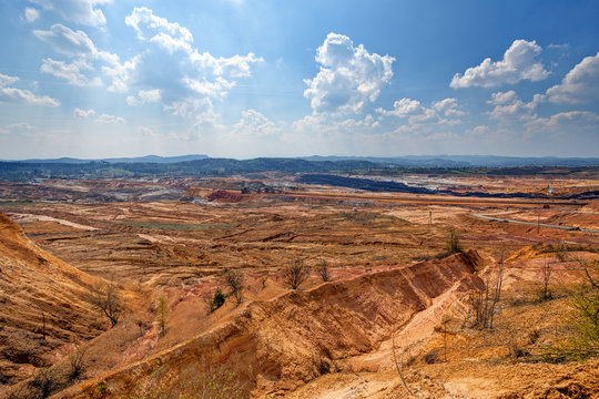 open mining pit
