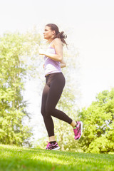 Fototapeta na wymiar Running Woman Jogging