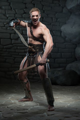 Gladiator with two swords
