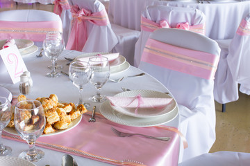 gorgeous wedding chair and table setting for fine dining