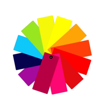 Color guide spectrum illustration vector