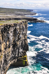 Cliffs of Inishmore, Aran islands in Ireland