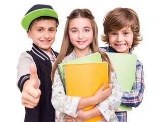 Group of little students