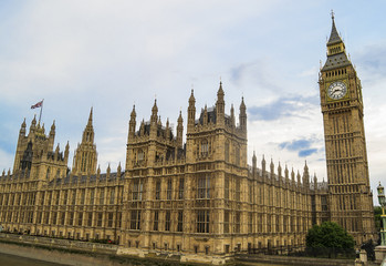 Fototapeta na wymiar Big Ben and the Parliament