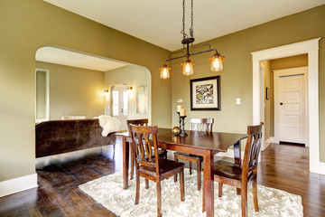 House interior. Dining area