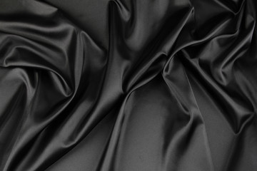 Obraz premium Black silk fabric