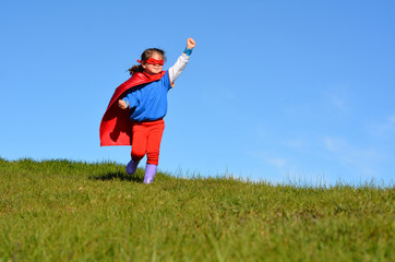 Superhero child - girl power