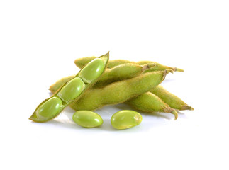 edamame nibbles, boiled green soy beans, japanese food