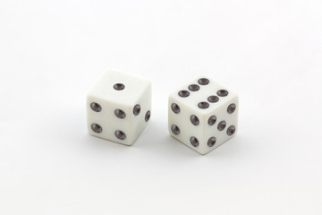 White dice.