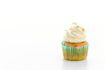 Cupcakes isolated on white background