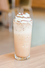 Mocha coffee frappe