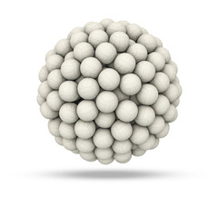 White soccer ball sphere