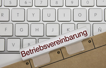 Betriebsvereinbarung. Tastatur