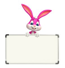 Easter Bunny with display board