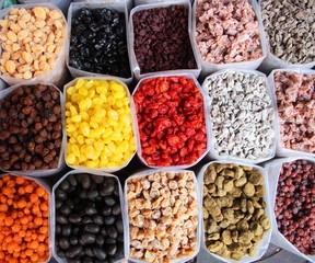 Pimento dried fruit many type