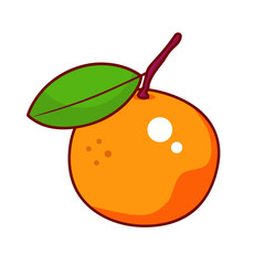 Orange isolated illustration