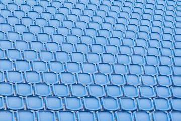 Fototapeta premium Blue seat in sport stadium