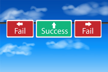 succession on traffic sign